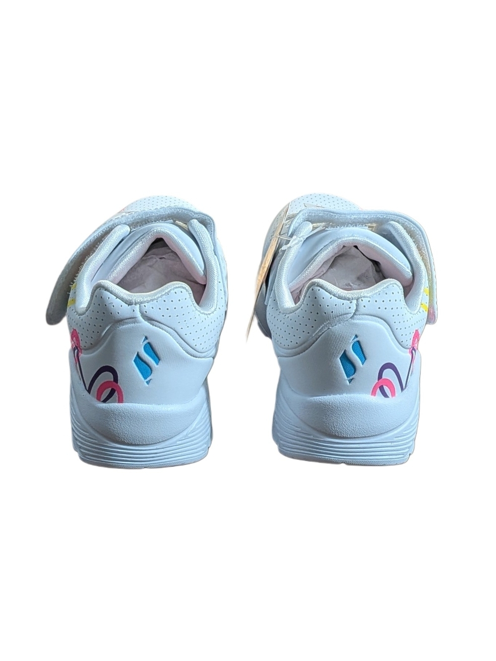 Skechers x JGoldcrown Kids Uno Lite Love Levitate Sneakers White Multi Size 9 - Picture 7 of 10